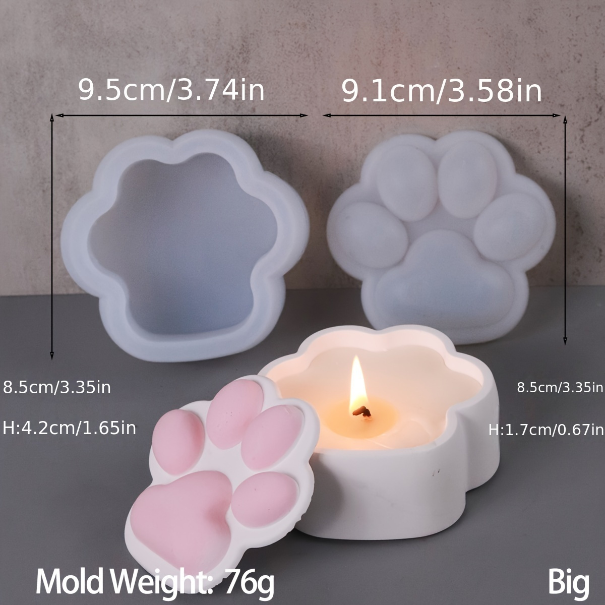 Cat Claw Storage Box Silicone  - Candle Making Jars With Lids ulasan dan harga