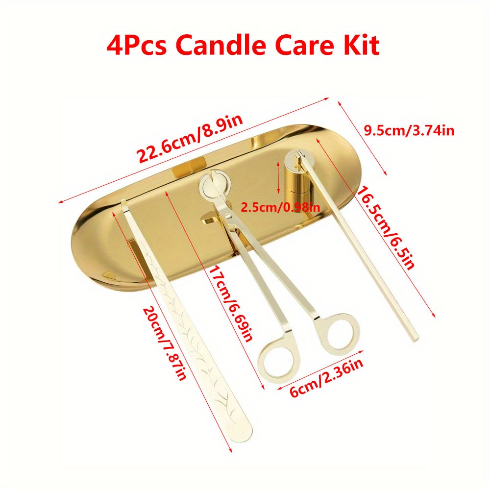4pcs/set Luxury Candle Care Ki - Candle Making Tutorial ulasan dan harga
