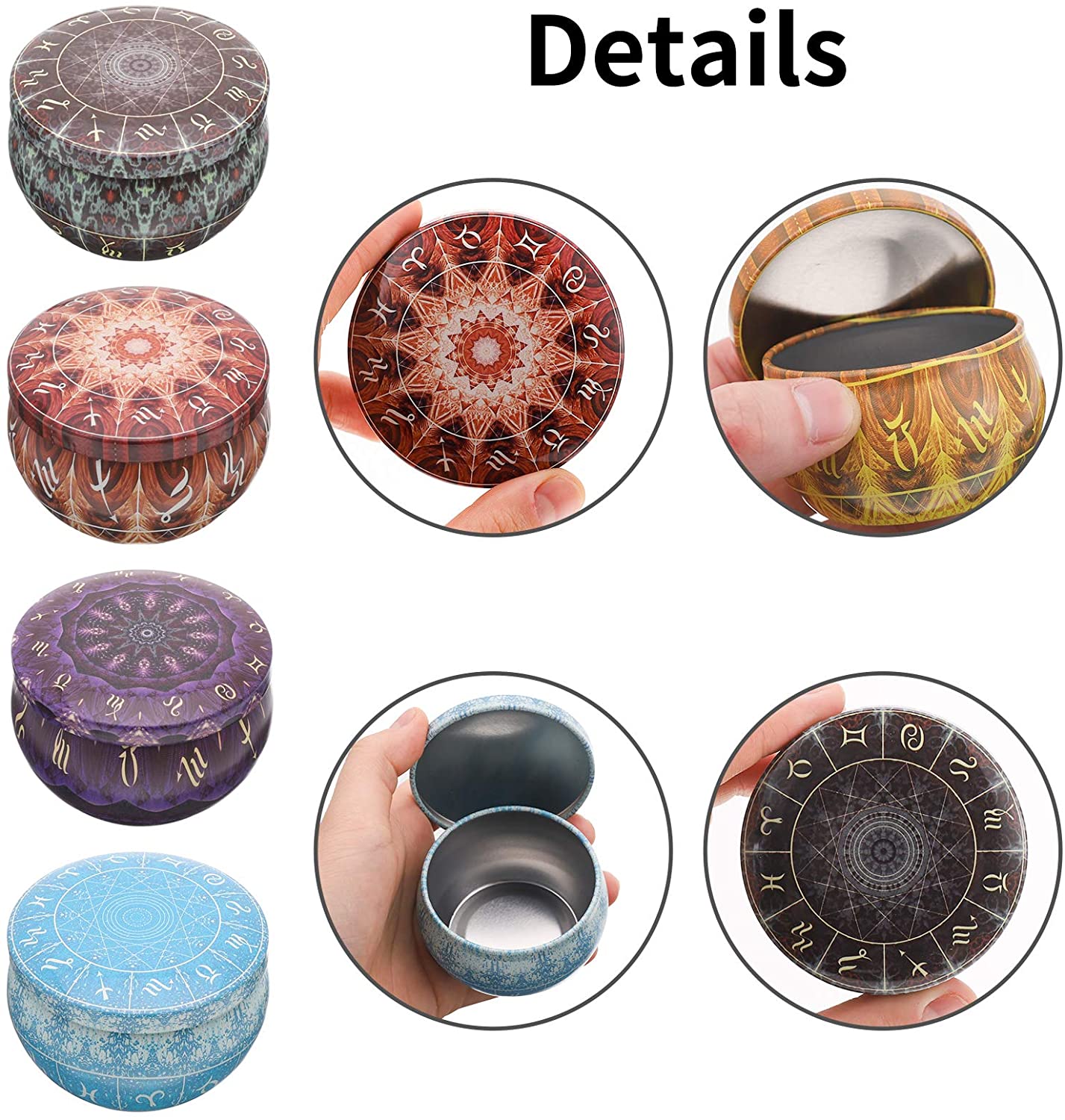 12 pack Candle Tins Round Cand - Candle Making Jars With Lids ulasan dan harga